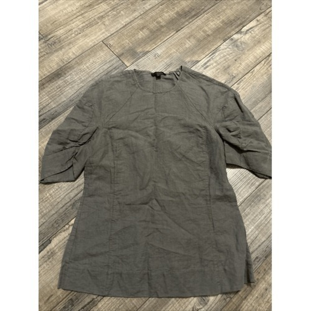 COS Women's Size 34 US S Or XS Gray linen blend lightweight blouse Pls